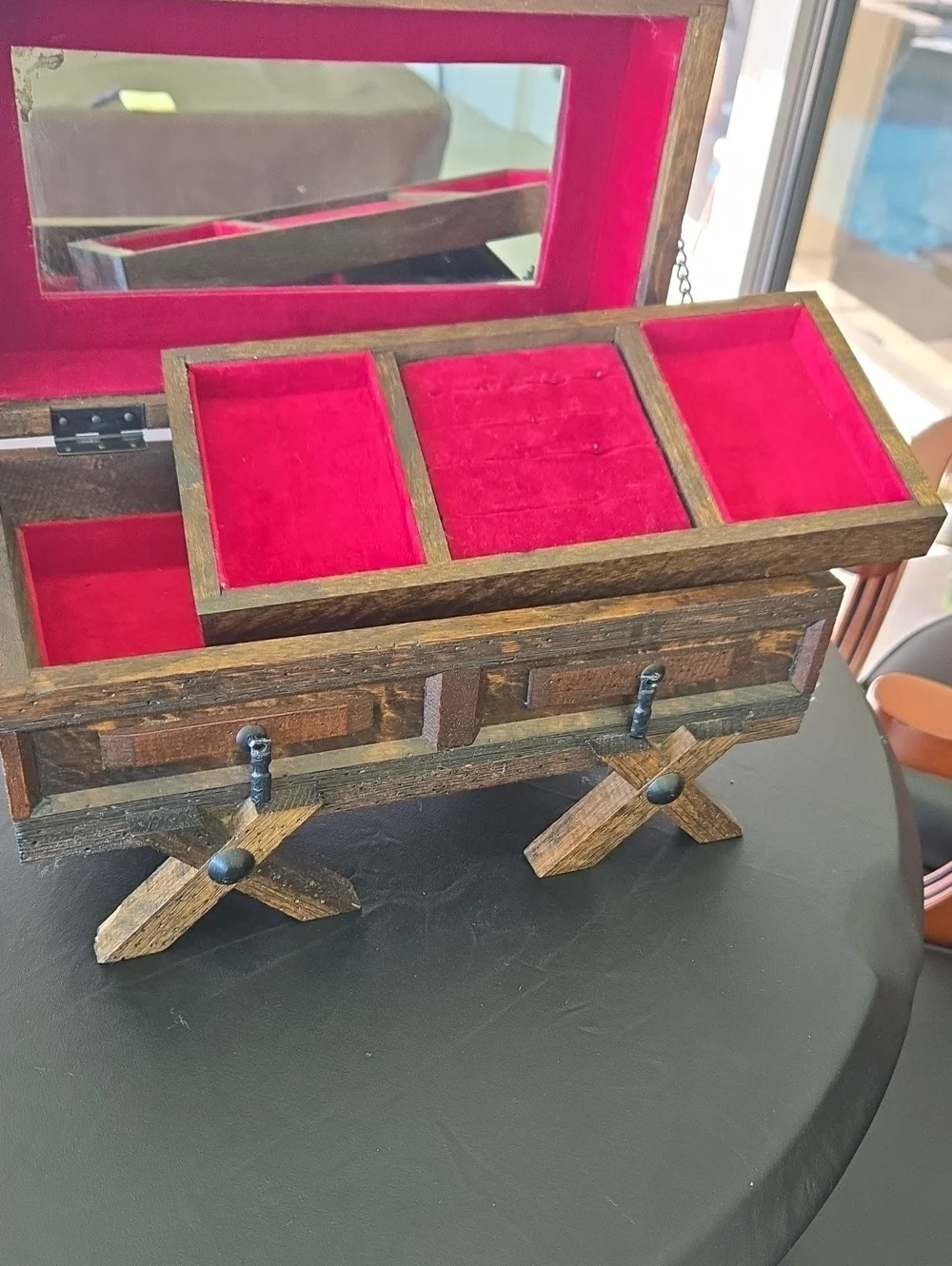 Vintage Wood Jewelry Box